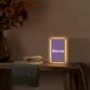 Mucho amor - Paars - Grafisch Light Box met kabel (Tafellamp) klein -sfeer4