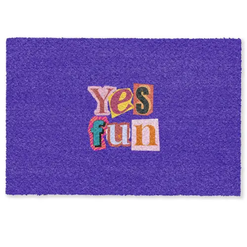 Yes fun - Kleurrijk - Collage-stijl Deurmat klein -zkaufland3d