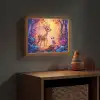 Hertje - Uil - Fantasie - Bos Light Box met batterij (Wandlamp kind) middel -sfeer5_kind