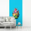 Drakenfruit - Blauw - Levendig fotobehang vinyl groot -woonkamer