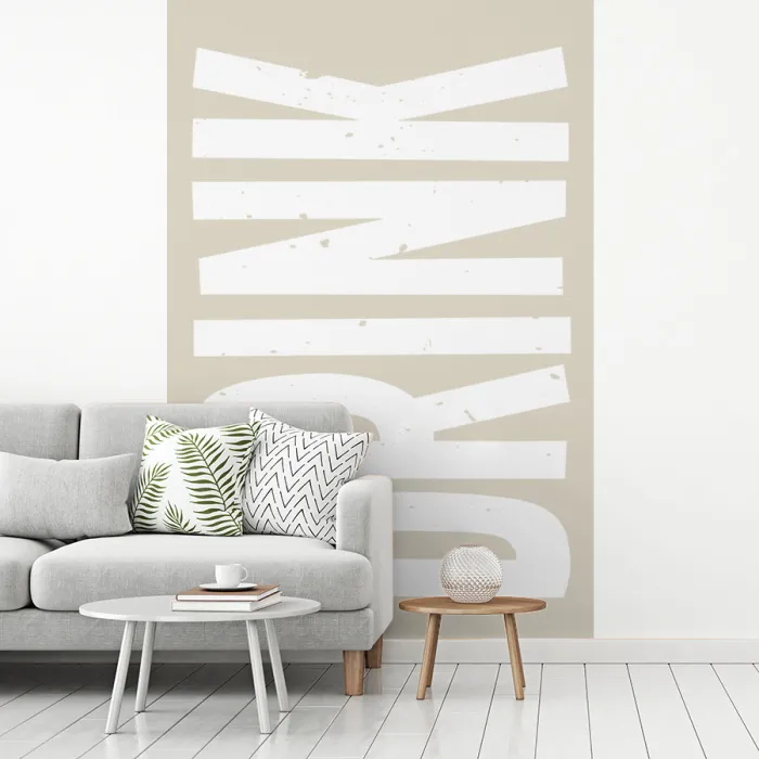 Japandi - Vintage - Japandi - Wit fotobehang vinyl groot -woonkamer
