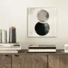 Cirkels - Vorm - Beige - Abstract aluminium wit klein -sfeer1