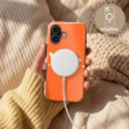 Oranje - Gebroken wit - Nice Toughcase MagSafe Apple iPhone 17 klein -USP_MagsafeV