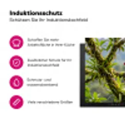 Toekan - Jungle - Natuur - Kleurrijk Inductie beschermer vinyl 3mm klein -zzzzzzz-lf-ups