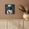 Quote - Neon - Hond - Kokskleding aluminium wit klein -sfeer4