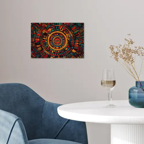 Mandala - Cirkels - Patronen poster papier klein -sfeer3