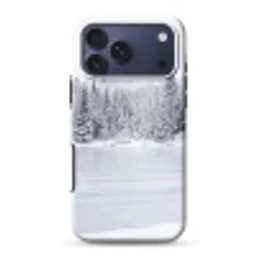 Meer - Dennen - IJs - Winter - Rustgevend Toughcase MagSafe Apple iPhone 17 Pro Max klein -3d