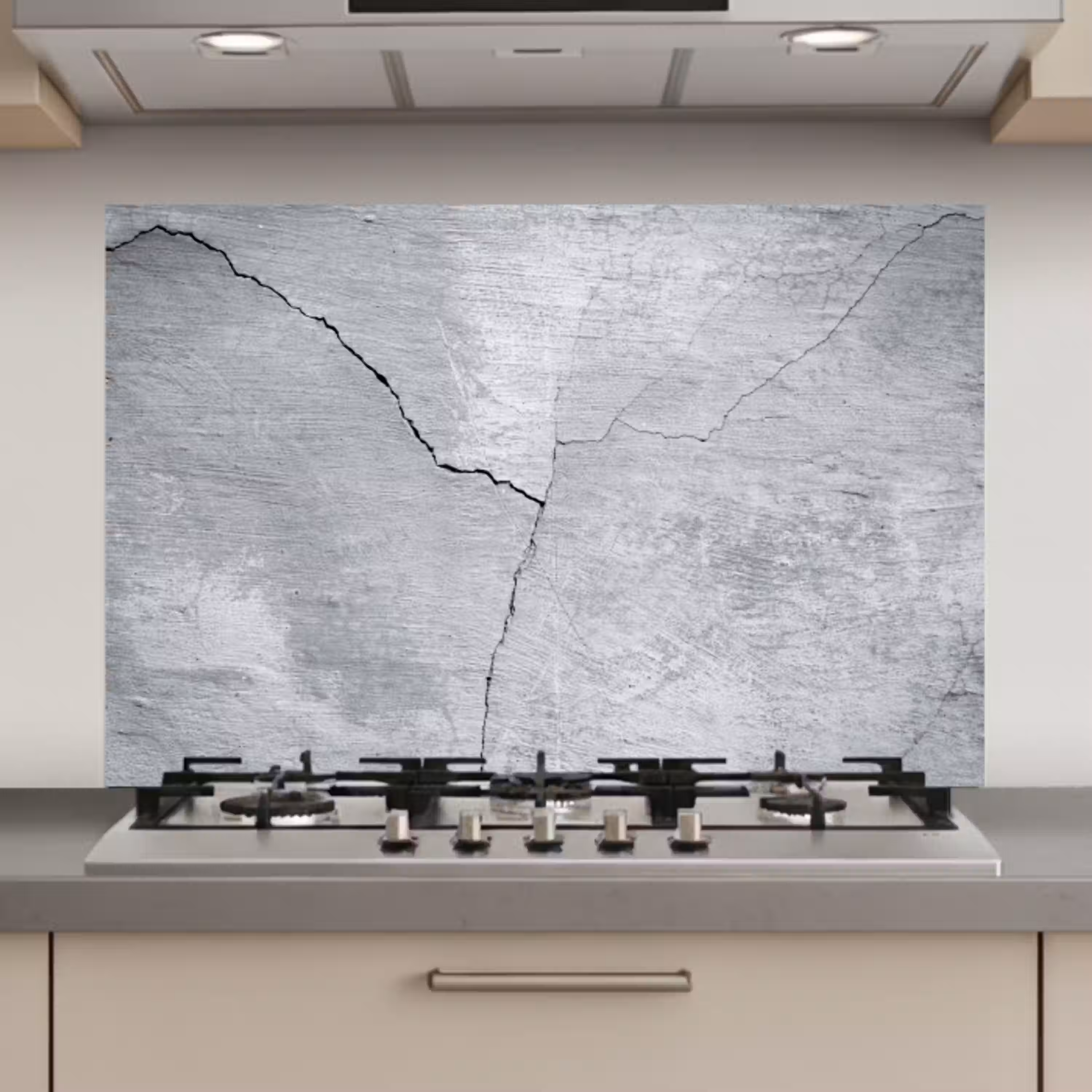 Beton - Scheur - Grijs keuken achterwand spatscherm klein -3d_website