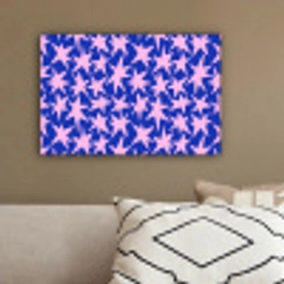 Modern - Sterren - Blauw canvas 2cm klein 34 -sfeer3