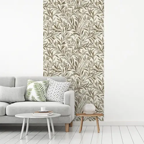 Takken - Botanisch - Taupe fotobehang vinyl groot 64 -woonkamer