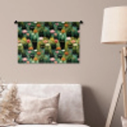 Katten - Bloemen - Kleurrijk Wandkleed katoen klein 269 -sfeer4
