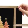 Kerstbomen - Kleurrijk - Lichtjes - Ster Light Box met batterij (Wandlamp) middel -USP_websiteprintNL