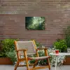 Bos - Pad - Zon - Bomen - Groen - Natuur Tuinposter op houten frame 2 cm dik klein -sfeer3