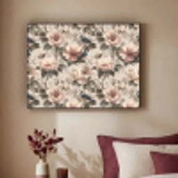 Klassiek - Vogels - Kleurrijk Textielframe zwart klein 947 -sfeer1