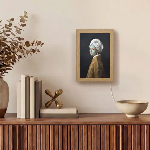 Iconisch - Modern - Kleurrijk Light Box met kabel (Tafellamp) klein -sfeer2