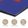 Slow down you're doing fine - Ster - Blauw aluminium wit klein -closeup_NL
