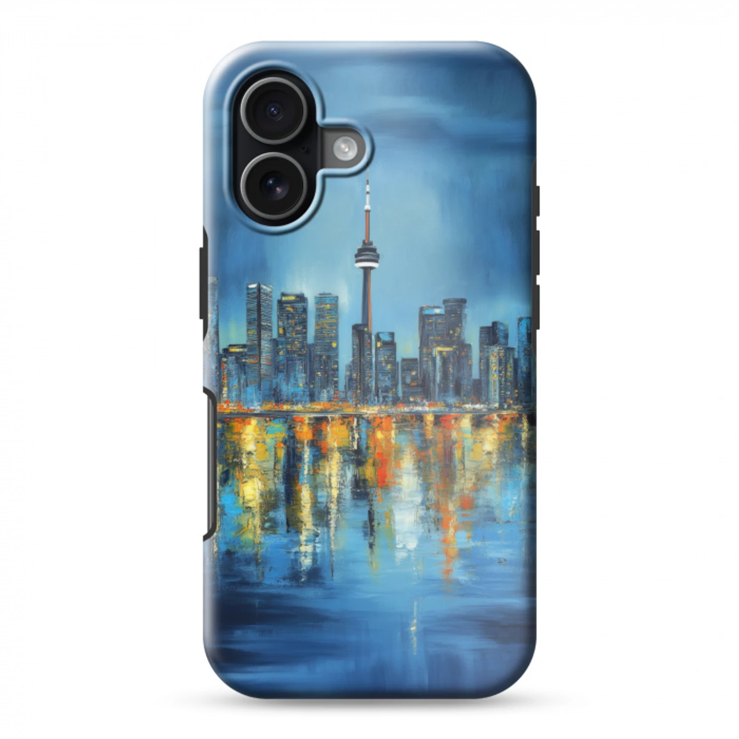 Skyline Toronto - Water - Stadslichten - Toren Toughcase MagSafe Apple iPhone 17 klein -3d
