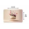 Cheesecake - Eten - Roze - Taart Placemat vinyl groot -specs