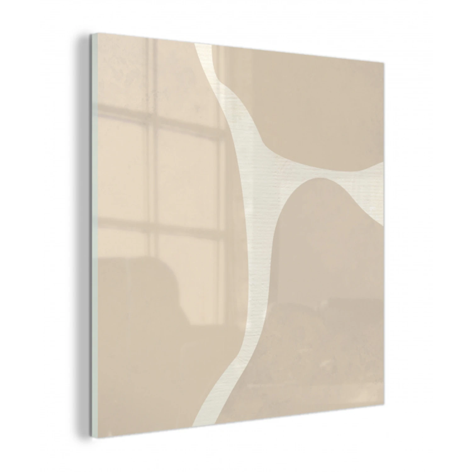 Abstract - Beige - Moderne kunst plexiglas 5mm klein -z3d