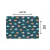 Zee - Dieren - Donkerblauw - Schelpen Placemat vinyl groot 368 -specs