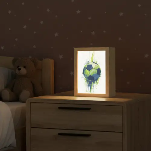 Illustratie - Abstract - Voetbal - Verfspatten Light Box met kabel klein -sfeer1_kind