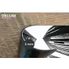 Gebouwen - Lucht - Zwart Placemat vinyl groot -closeup