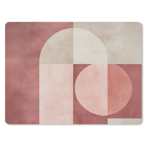 Figuren - Abstract - Roze muismat rubber klein -3d