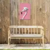 Flamingo - Roze - Koksmuts - Vogel Tuinposter op houten frame 2 cm dik klein -sfeer4