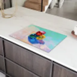 Dobbelstenen - Kleurrijk - Getallen - Stipjes Inductie beschermer vinyl 3mm klein -sfeer8