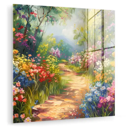 Natuur - Landschap - Bloemen - Kleurrijk plexiglas 5mm klein -zzzproduct_nieuw