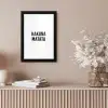 Quotes - Hakuna matata - Kinderen - Baby - Tekst fotolijst zwart zonder passe partout klein -sfeer5