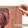 Kunst - Vrouw - Roze - Sieraden - Portret Light Box met batterij (Wandlamp) middel -USP_websiteprintNL