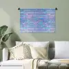 Paars - Blauwe - Muur Wandkleed katoen klein 269 -sfeer7