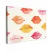 Lippen - Kleurrijk - Glanzend canvas 2cm klein -z3d