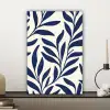 Bladeren - Klimop - Donkerblauw canvas 2cm klein -sfeer6