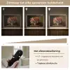 Kleur - Bloemen - Vintage - Bloemenvaas Light Box met batterij (Wandlamp) middel -USP_dimbaarNL