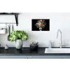 Vaas - Boeket - Bloemen - Kleur Muursticker klein -keuken
