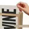 Zwart - Wijn - Decoratie - Vintage Light Box met kabel (Wandlamp) klein -USP_websiteprintNL
