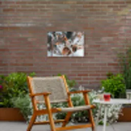Wolf - Sneeuw - Winter - Dieren - Natuur - Sneeuw Tuinposter op houten frame 2 cm dik klein -sfeer3