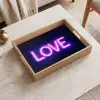 Neon - Love - Valentijn Dienblad Rechthoek middel -sfeer1