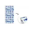 Huizen - Schepen - Blauw fotobehang vinyl groot 64 -3d