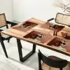 Vrouw - Macarons - Bril Placemat vinyl groot -zzsfeer4_Kitchenyeah-website