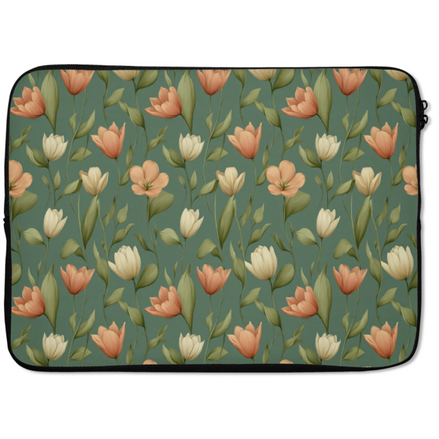 Tulpen - Botanisch - Groen laptophoes neopreen klein 279 -zkaufland3dotto