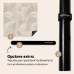 Lijnen - Waaier - Beige Inductie beschermer vinyl 3mm middel 274 -zzzzzzz-induclip_IT