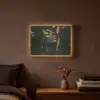 Gezicht - Vrouw - Verfspatten - Abstract Light Box met batterij (Wandlamp) middel -sfeer4