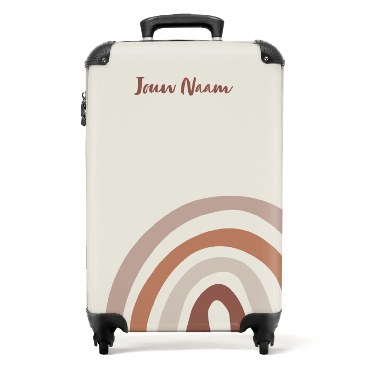 Ruwe regenboog naturel NBS - Handbagage koffer - Kinderen Unisex middel -productfoto_recht