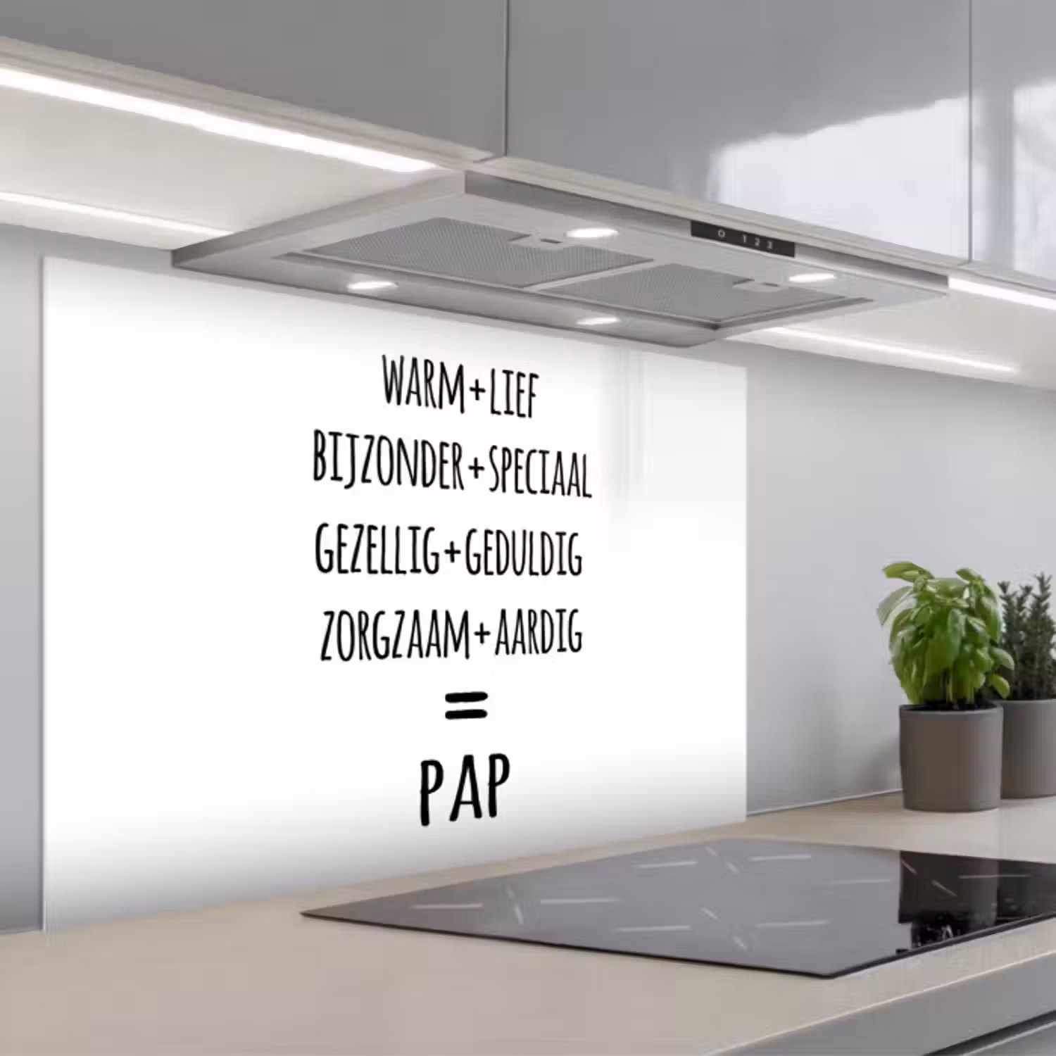 Spatscherm keuken - Quotes - Pap definitie - Spreuken - Vader