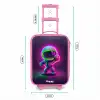 Space karate neon Kinderkoffer - Roze klein -productfoto_formaten