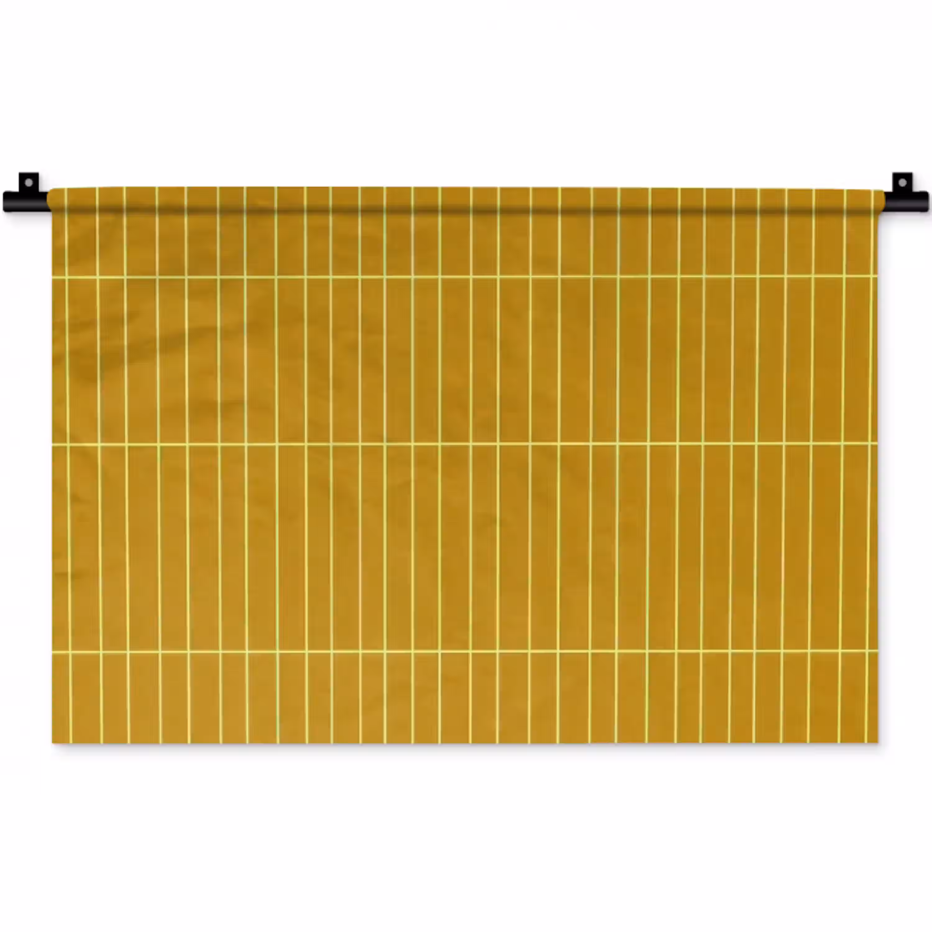 Tegels - Verticaal - Mosterdgeel Wandkleed katoen klein 269 -zz3d