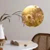 Planten - Natuur - Bloemen - Zon - Horizon Wandcirkel behangsticker klein -sfeer3